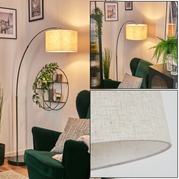 Bassagoda Golvlampa Krom, Svart, 1-ljuskällor