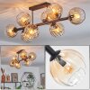 Koyoto Taklampa, kullampa Amber, Klart, 8-ljuskällor