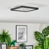 Simonstorp Taklampa, Panel LED Svart, Vit, 1-ljuskällor