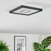 Simonstorp Taklampa, Panel LED Svart, Vit, 1-ljuskällor