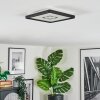 Simonstorp Taklampa, Panel LED Svart, Vit, 1-ljuskällor