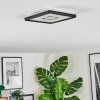 Simonstorp Taklampa, Panel LED Svart, Vit, 1-ljuskällor