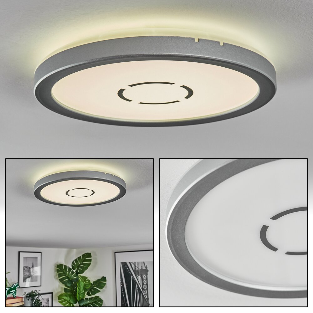 Simonstorp Taklampa, Panel LED Silver, Vit, 1-ljuskällor main product photo
