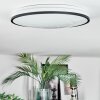 Onara Taklampa, Panel LED Svart, Vit, 1-ljuskällor