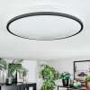 Onara Taklampa, Panel LED Svart, Vit, 1-ljuskällor