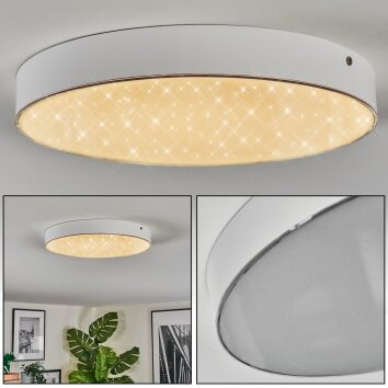 Elmar Taklampa, Panel LED Vit, 1-ljuskällor