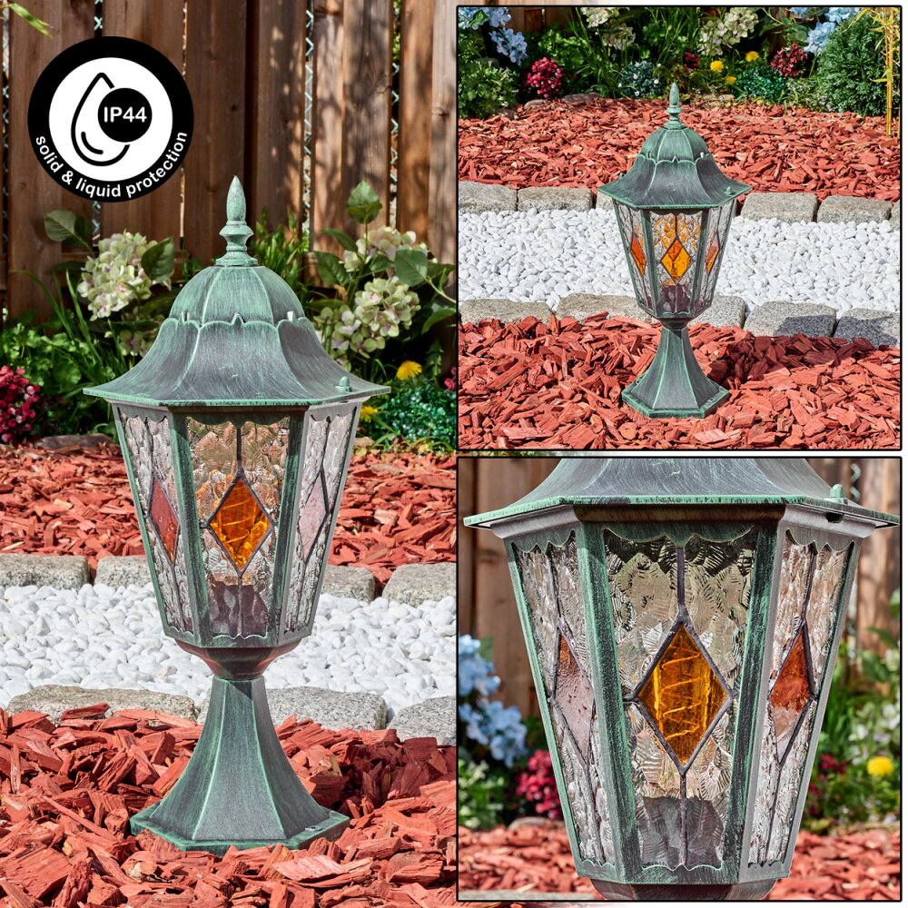 Hongkong Sockellampa, gångvägslampa Grön, Svart, 1-ljuskällor main product photo