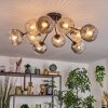 Ripoll Taklampa, kullampa Amber, Klart, Rökfärger, 10-ljuskällor