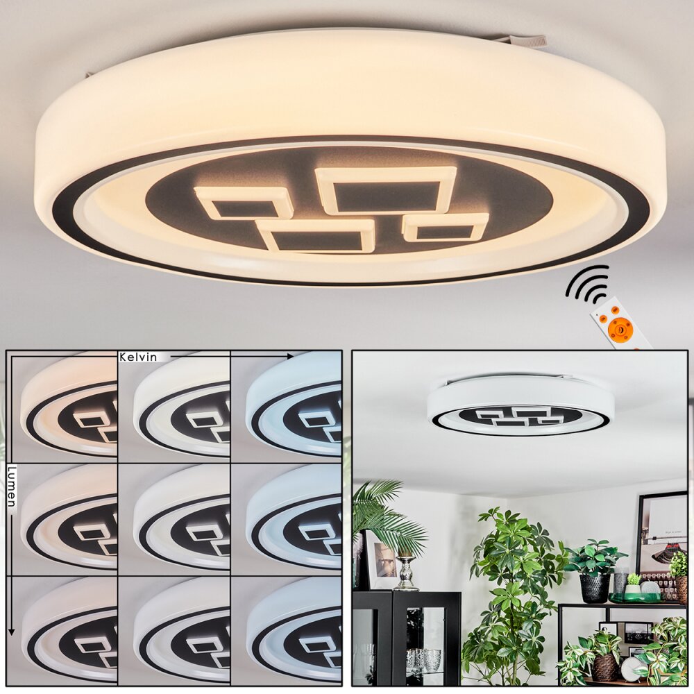 Jalon Taklampa, Panel LED Vit, 1-ljuskällor, Fjärrkontroll main product photo