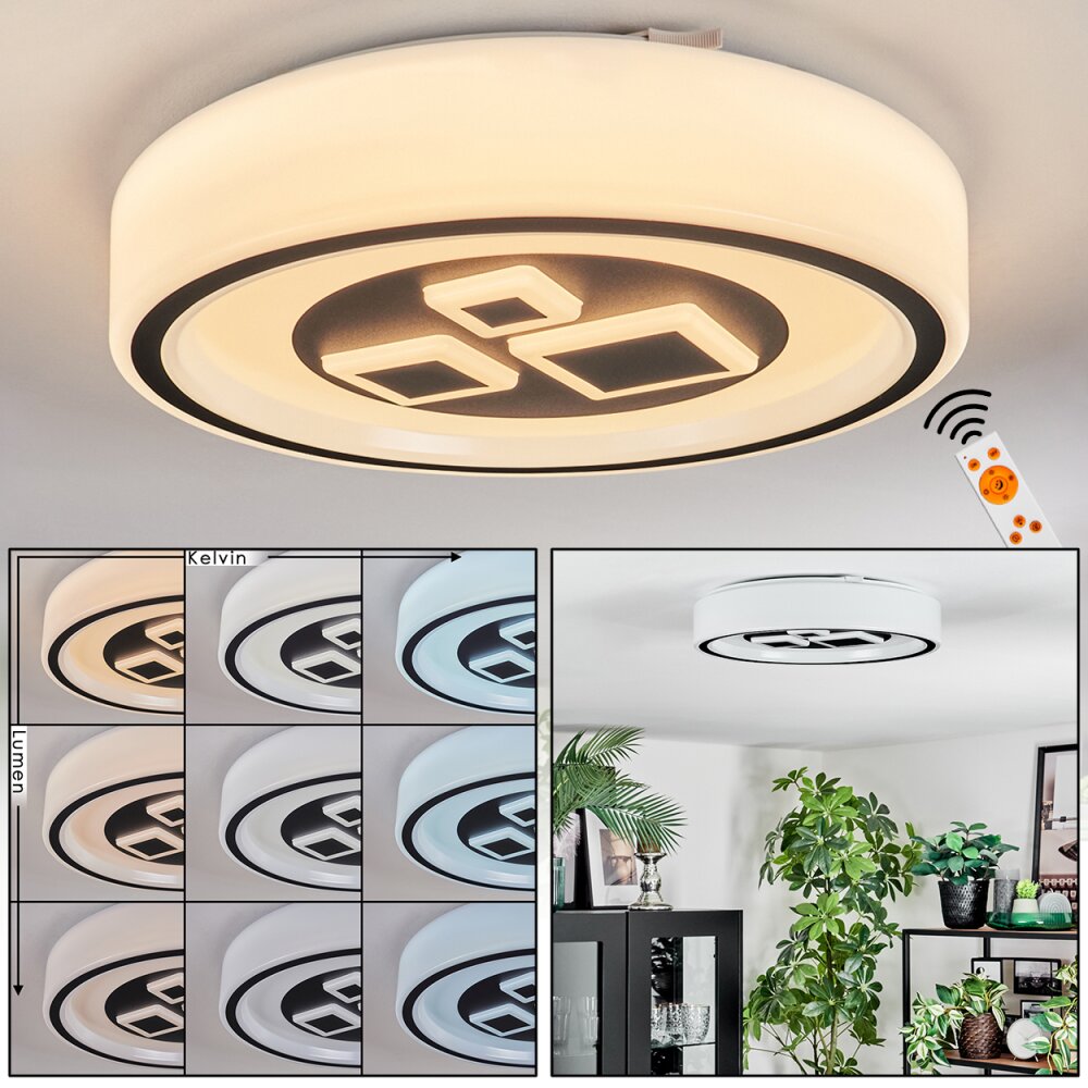 Jalon Taklampa, Panel LED Vit, 1-ljuskällor, Fjärrkontroll main product photo