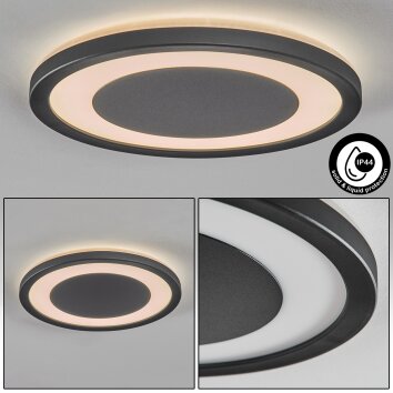 Gelan Taklampa, Panel, Vägglampa LED Svart, Vit, 1-ljuskällor