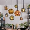 Ripoll Pendellampa, kullampa, Pendelbelysning Blå, Krom, Guld, Grön, Kopparfärg, Rökfärger, 8-ljuskällor