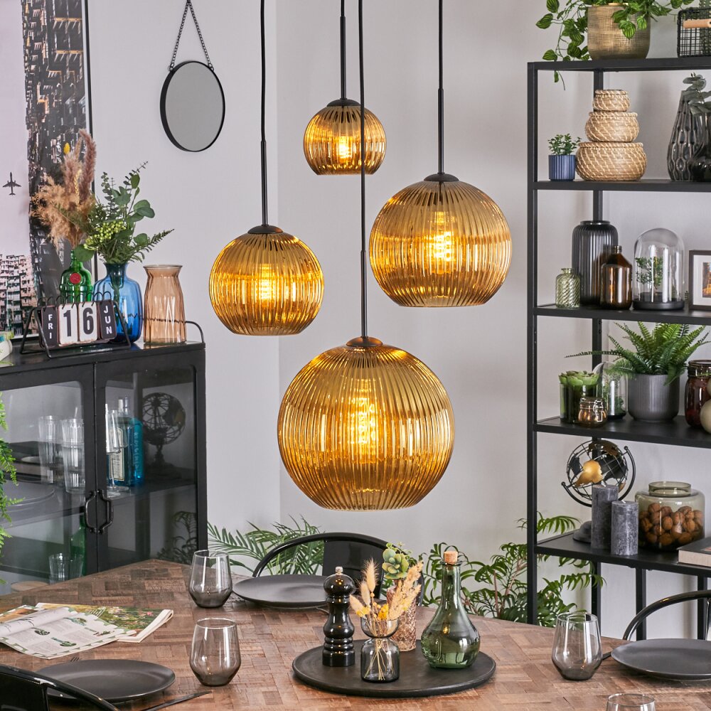 Koyoto Pendellampa, kullampa, Pendellampa Cluster Guld, 4-ljuskällor main product photo