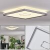 Simonstorp Taklampa, Panel LED Silver, Vit, 1-ljuskällor