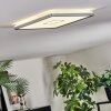 Simonstorp Taklampa, Panel LED Silver, Vit, 1-ljuskällor