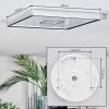 Simonstorp Taklampa, Panel LED Silver, Vit, 1-ljuskällor