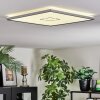 Simonstorp Taklampa, Panel LED Silver, Vit, 1-ljuskällor