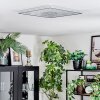 Simonstorp Taklampa, Panel LED Silver, Vit, 1-ljuskällor