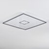 Simonstorp Taklampa, Panel LED Silver, Vit, 1-ljuskällor