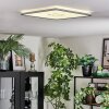Simonstorp Taklampa, Panel LED Silver, Vit, 1-ljuskällor