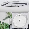 Simonstorp Taklampa, Panel LED Svart, Vit, 1-ljuskällor