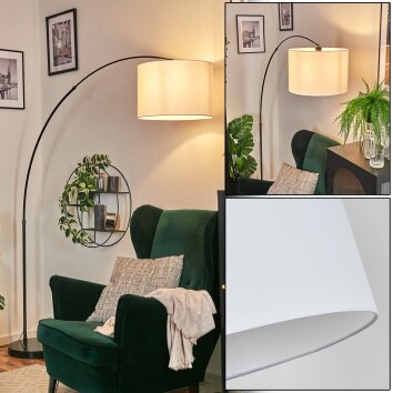 Bassagoda Golvlampa Krom, Svart, 1-ljuskällor