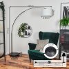 Bassagoda Golvlampa Krom, Svart, 1-ljuskällor