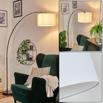 Bassagoda Golvlampa Krom, Svart, 1-ljuskällor