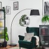 Bassagoda Golvlampa Krom, Svart, 1-ljuskällor