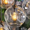 Ripoll Pendellampa, kullampa, Pendelbelysning Amber, Klart, Rökfärger, 8-ljuskällor