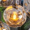 Ripoll Pendellampa, kullampa, Pendelbelysning Amber, Rökfärger, 8-ljuskällor