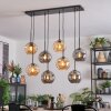 Ripoll Pendellampa, kullampa, Pendelbelysning Amber, Rökfärger, 8-ljuskällor