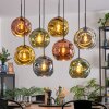 Ripoll Pendellampa, kullampa, Pendelbelysning Blå, Guld, Grön, Kopparfärg, 8-ljuskällor