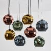 Ripoll Pendellampa, kullampa, Pendelbelysning Blå, Guld, Grön, Kopparfärg, 8-ljuskällor