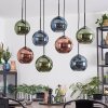 Koyoto Pendellampa, kullampa, Pendelbelysning Blå, Grön, Kopparfärg, 8-ljuskällor