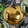 Koyoto Pendellampa, kullampa, Pendelbelysning Blå, Guld, Grön, 8-ljuskällor