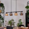 Koyoto Pendellampa, kullampa, Pendelbelysning Amber, Krom, Rökfärger, 4-ljuskällor