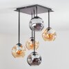 Ripoll Taklampa, kullampa Amber, Rökfärger, 5-ljuskällor