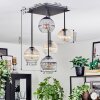 Koyoto Taklampa, kullampa Amber, Klart, Rökfärger, 5-ljuskällor