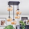 Koyoto Taklampa, kullampa Amber, 5-ljuskällor