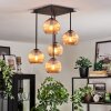 Koyoto Taklampa, kullampa Amber, 5-ljuskällor