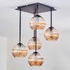 Koyoto Taklampa, kullampa Amber, 5-ljuskällor