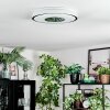 Loron Taklampa, Panel LED Silver, Vit, 1-ljuskällor