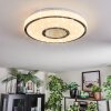 Loron Taklampa, Panel LED Silver, Vit, 1-ljuskällor