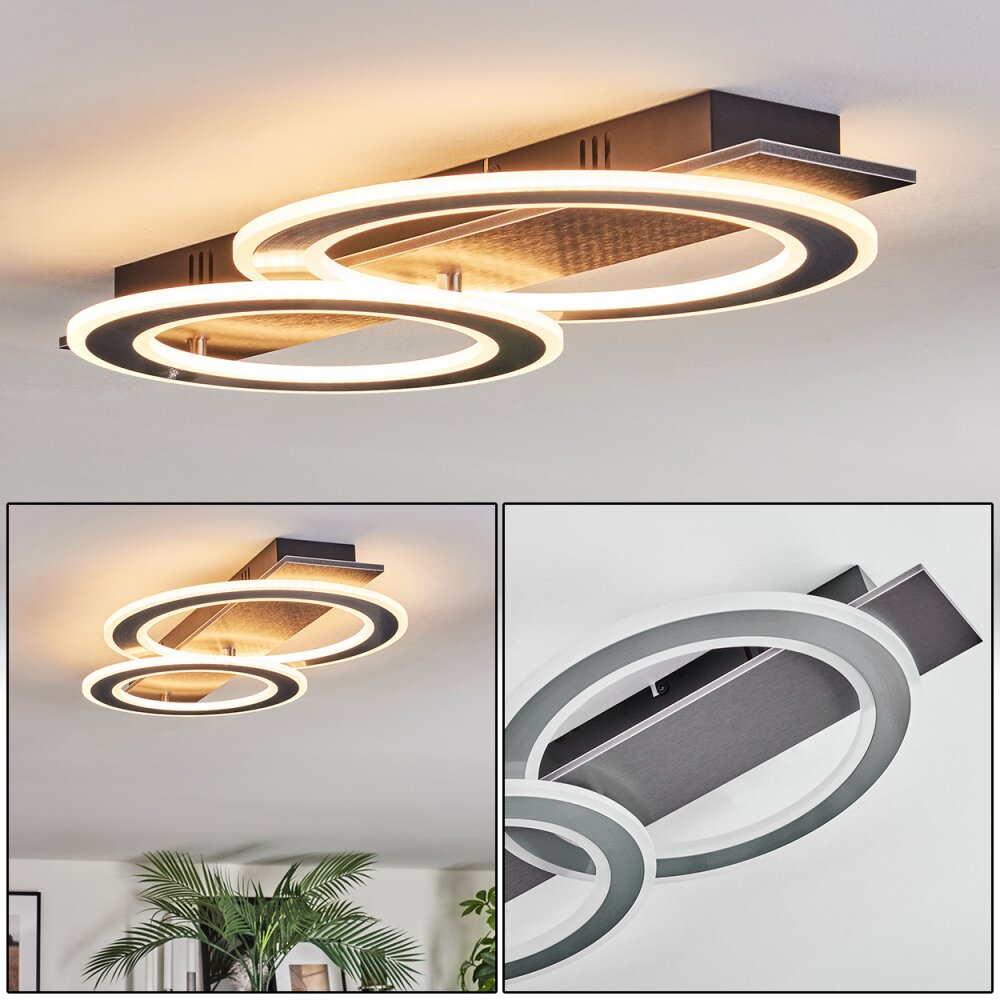 Lidor Taklampa LED Svart, Silver, 1-ljuskällor main product photo