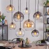Koyoto Pendellampa, kullampa, Pendelbelysning Antracit, Silver, Vit, 8-ljuskällor