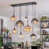 Koyoto Pendellampa, kullampa, Pendelbelysning Antracit, Silver, Vit, 8-ljuskällor