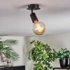 Geira Taklampa, Takstrålkastare, Väggspotlight Svart, 1-ljuskällor