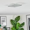 Simonstorp Taklampa, Panel LED Silver, Vit, 1-ljuskällor