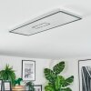 Simonstorp Taklampa, Panel LED Silver, Vit, 1-ljuskällor